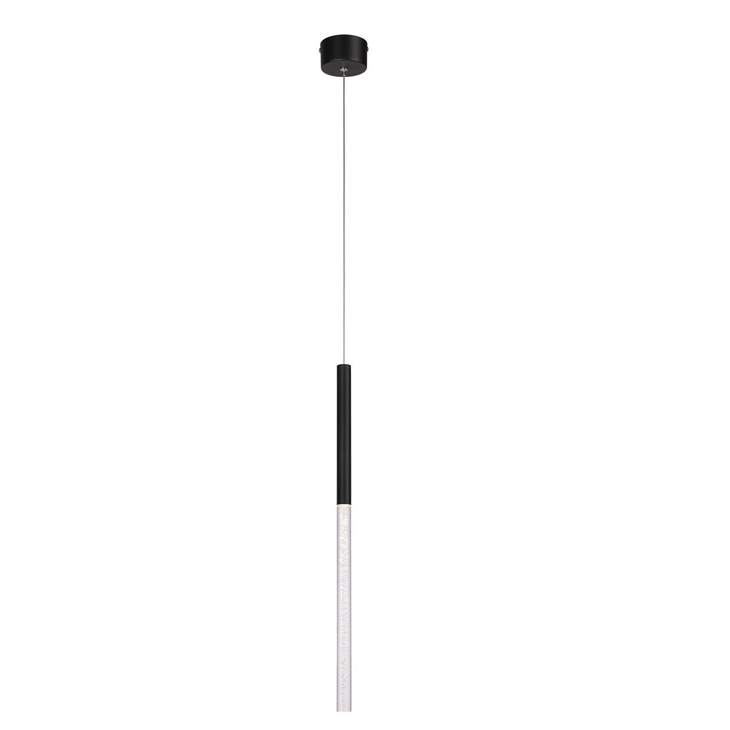 Подвесной светодиодный светильник G52196/1BK BK+CL
